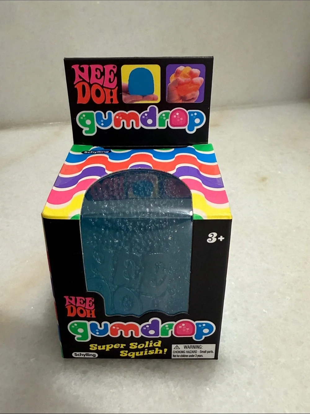 NeeDoh Gumdrop Super Solid Squish! Blue